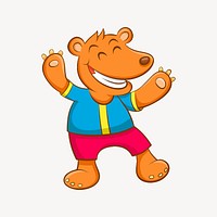 Bear clipart vector. Free public domain CC0 image.