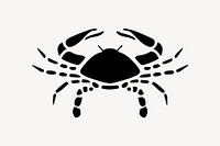 Cancer crab zodiac sign clip art vector. Free public domain CC0 image.