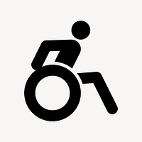 Disabled accessibility sign clip art vector. Free public domain CC0 image.
