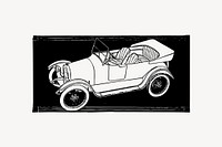 Vintage car clip art vector. Free public domain CC0 image.