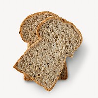 Bread slices isolated image