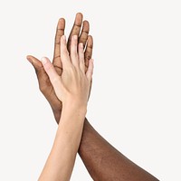 Hands together, diversity in love