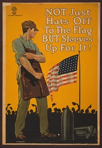 Not just hats off to the flag but sleeves up for it!  A. H. Palmer ; Alpha Litho. Co. Inc., N.Y.