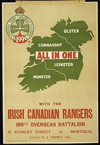 All in one with the Irish Canadian Rangers 199th Overseas Battalion