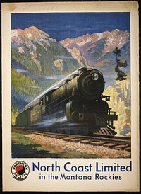 North Coast Limited in the Montana Rockies Northern Pacific, North Coast Limited Krollman.