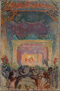 The variety theatre in paris, 1912, by Magnus Enckell
