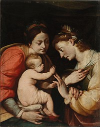 The mystic marriage of st. catherine, 1610 - 1629, Giovanni Battista Crespi