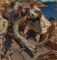 The giant pike, 1904, by Akseli Gallen-Kallela