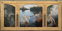 Aino myth, triptych, 1891, by Akseli Gallen-Kallela