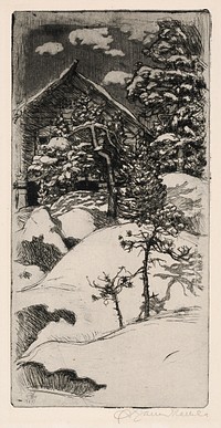 Kalela in winter, 1897, by Akseli Gallen-Kallela