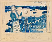 Sketch for the publication pictorial finland, 1895 - 1896, by Albert Edelfelt