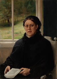 Portrait of the artist's mother alexandra edelfelt, 1883, by Albert Edelfelt