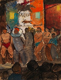 Circus in paris, 1913, Alvar Cawén