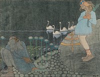 Lemminkäinen and the cowherd, 1919 - 1920, Joseph Alanen
