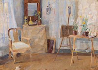 In the atelier, 1880 - 1889, Maria Wiik