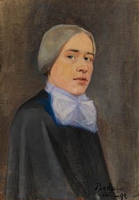 Self-portrait, 1892, Beda Stjernschantz, Beda Stjernschantz