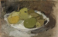 Still life in green, 1930, Helene Schjerfbeck