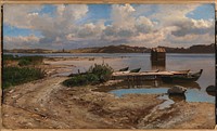 Landscape from prien, 1870, Hjalmar Munsterhjelm