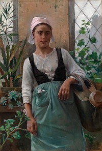 The garden girl, 1885, Amélie Lundahl
