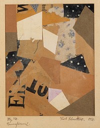 Mz 320. sternenhimmel, 1921, Kurt Schwitters