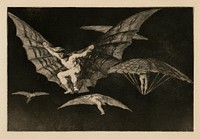 Tapa lentää (modo de volar), by Francisco de Goya