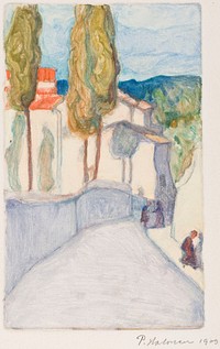 Florence, viale dei colli, 1909, by Pekka Halonen