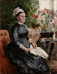 Portrait of mrs. anna sinebrychoff, 1885, by Albert Edelfelt