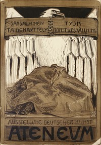 Juliste saksalaiseen taidenäyttelyyn ateneumissa 1922, 1922, by Akseli Gallen-Kallela