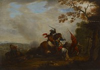 Scene from a cavalry battle, Philips Wouwerman