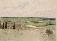 Landscape from chuguev, 1877, Ilja Repin