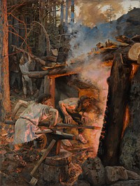 The forging of the sampo, 1893, by Akseli Gallen-Kallela