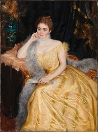 Portrait of mrs. alice von haartman, 1895, by Albert Edelfelt