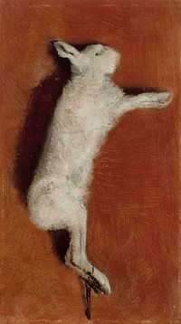 Dead hare, study, 1873, by Albert Edelfelt