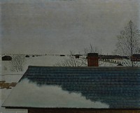 The roof of the sauna ; the sauna roof, 1935, Vilho Lampi