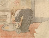 Woman at the tub, 1896, Henri De Toulouselautrec