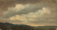Pilvinen taivas, harjoitelma, 1855, Werner Holmberg