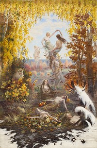 Varisevia lehtiä (varisevien lehtien tanssi), 1897, by Thorsten Wasastjerna