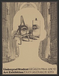 Undergrad student art exhibition (1979) poster by Lanny Sommese. Original public domain image from the Library of Congress.