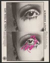 School of Visual Arts faculty exhibition (1979) poster by Lanny Sommese. Original public domain image from the Library of Congress.
