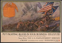 "Put fighting blood in your business Here's his record! Does he get a job!" --Arthur Woods, Assistant to the Secretary of War  Dan Smith.
