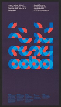 COBOL (1969) abstract poster.  Original public domain image from Library of Congress. Digitally enhanced by rawpixel.