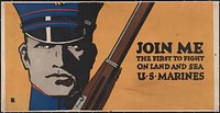 Join me - the first to fight on land and sea - U.S. Marines