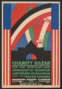 Charity bazar i.e., bazaar for the widows and orphans of German, Austrian, Hungarian and their allied soldiers  Winold Reiss.