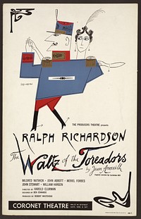 The Waltz of the toreadors / Steinberg (1958) vintage poster by Artcraft Lithograph & Printing Co., Original public domain image from the Library of Congress.