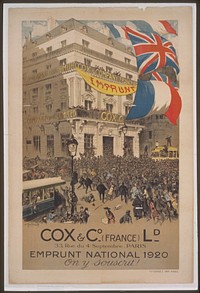 Cox & Co. - (France) Ld. . . . Emprunt national 1920 . . . On y souscrit