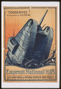 Souscrivez! et nous aurons la victoire. Emprunt National 1918