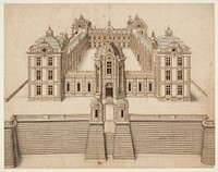 Perspective Rendering of the Chateau de Verneuil, France, Jacques Androuet Du Cerceau The Elder