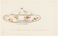 Design for a Painted Porcelain Sugar Bowl and Stand