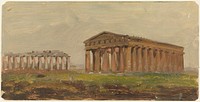 Paestum, Temple of Neptune, Frederic Edwin Church