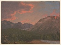 Mountain Landscape at Sunset, Frederic Edwin Church